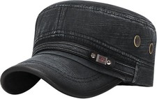 Unisex Flat Top Cadet Army Cap