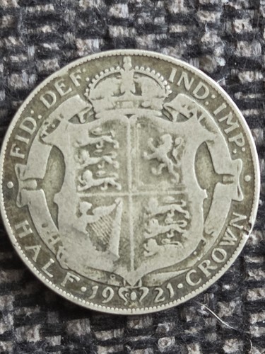 1921 half crown silver - 1921,