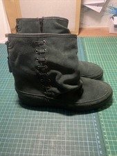 Hotter Pixie Green Suede Boots