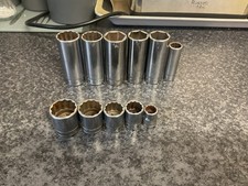 SNAP ON AIRCRAFT TOOLS IMPERIAL SELECTION OF SOCKETS FREEPOST SHALLOW AND DEEP