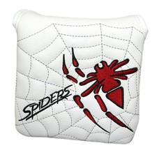 Spider Embroidery Golf Square Mallet Putter Head Cover with Magnetic Closure
