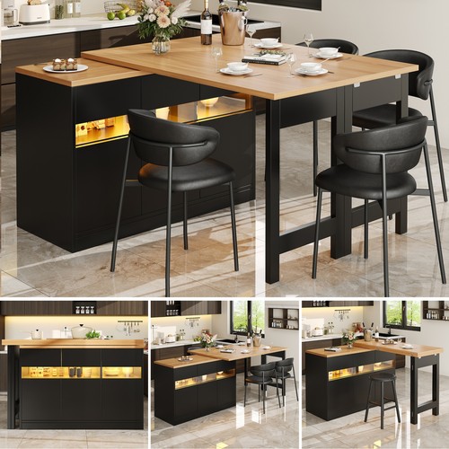 Extendable kitchen island bar - extendable,