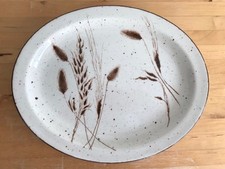 Vintage 1970's Midwinter Stonehenge-Wild Oats Oval Plate - 12 x 9 & 1/2 inches