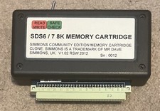 Simmons Electronic Drum SDS6 / SDS7 MEMORY CARTRIDGE