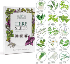 Herb Seeds Collection, 15 Herbs Varieties, 15,000 Seeds for Planting UK - Perfec