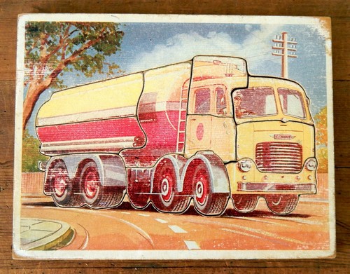 Vintage wooden jigsaw puzzle - wooden,