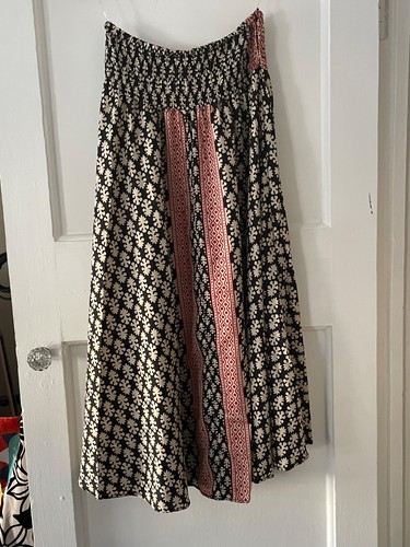 Silk polyester maxi - silk, boho