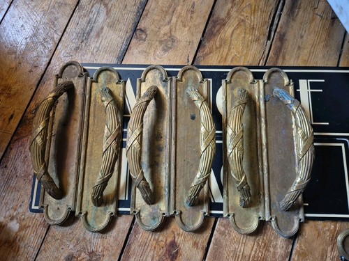 Large pair brass antique - large,