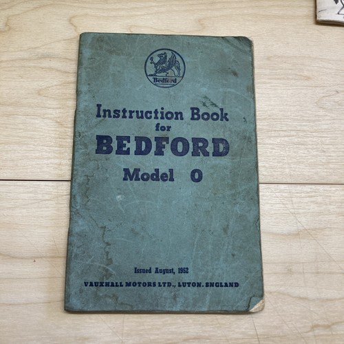 Instruction book for bedford - instruction,
