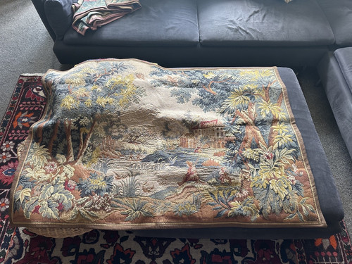 Vintage french tapestry - tapestry, large