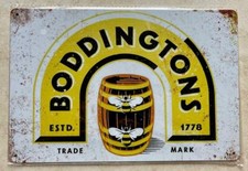 BODDINGTONS BEER METAL SIGN