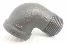 Black malleable iron - black, 90°