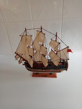 Wooden Model Sailing Ship HMS