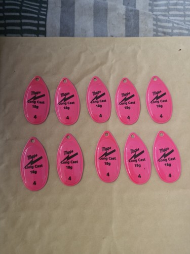 10x mepps pink spinner - pink, blades