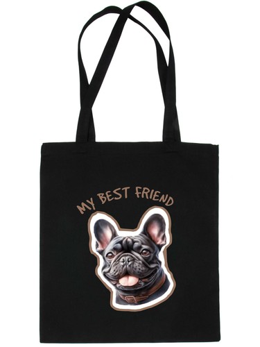 French bulldog tote bag - french, dog