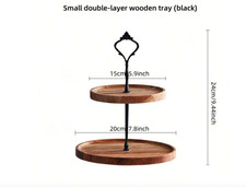 Tiered wooden cake stand ideal