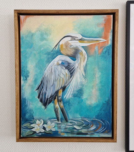 Original oil painting watcher - painting, 'watcher