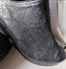 Iron Fist Wedge Shoes Black
