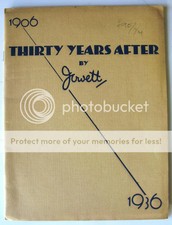 JOWETT THIRTY YEARS AFTER Car Sales Publicity Brochure 1906-1936