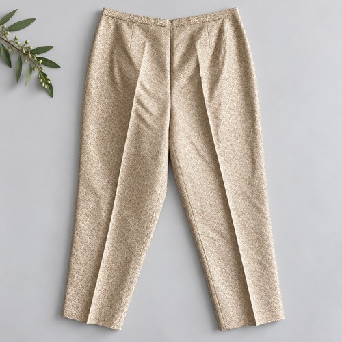 Talbots silk trousers gold - trousers,