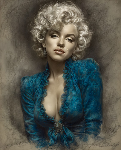 Marilyn monroe teal - monroe, in