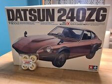 TAMIYA  DATSUN 240ZG KIT CAR 12010  1:12 SCALE   AND STUDIO ROSSO WATANABE WHEEL