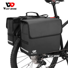 WEST BIKING Bike Double Panniers Bicycle Bag Waterproof Rear Rack Pack Bag 25-36