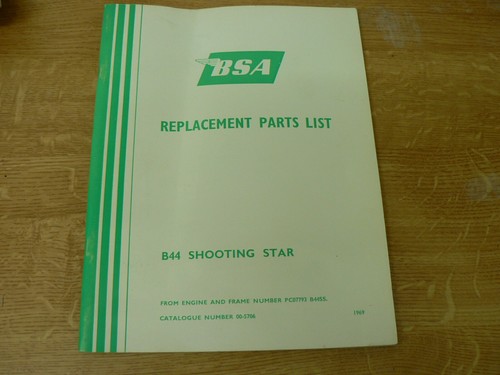 Bsa b44 shooting - star, parts