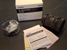Sigma 18-50mm f2.8 DC DN Contemporary Lens Canon RF Mount RF-S mirrorless camera