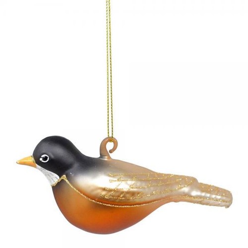 Robin blown glass handcrafted - robin,