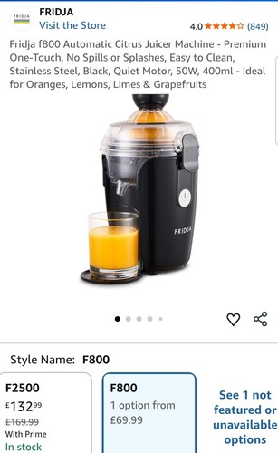 Fridja f800 automatic citrus - fridja,