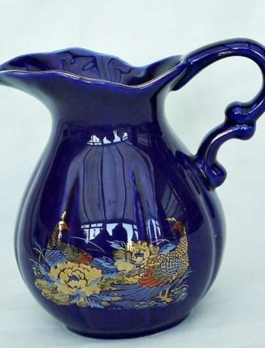 Vintage kutani style jug - vintage,