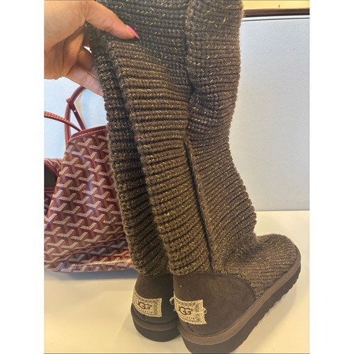 Ugg brown knit - brown, boots