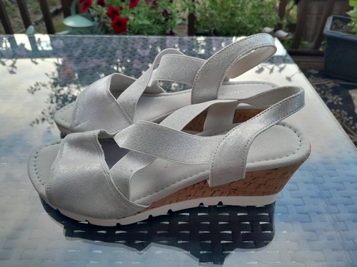 Ladies silver sparkle leather - ladies,
