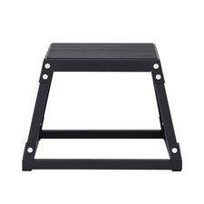 12" Plyometric Jump Box Fitness Exercise Plyo Box Step Cross Black