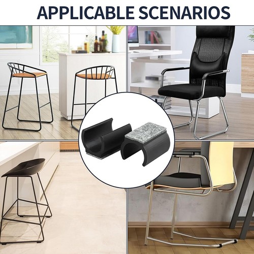 Felt chair leg covers - chair, u