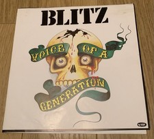 BLITZ -  VOICE OF A GENERATION  - TEST PRESSING  in  PROOF  SLEEVE -  NO FUTURE