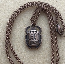Copper Egyptian Scarab Pendant