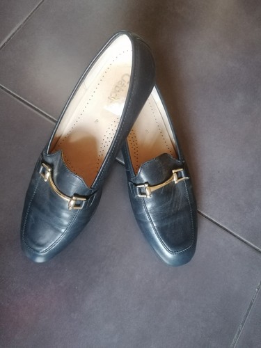 Stylish navy gabor shoes - navy,