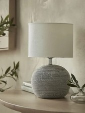 Round table lamp with striped - table,