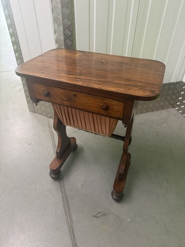 Victorian rosewood work table - work,