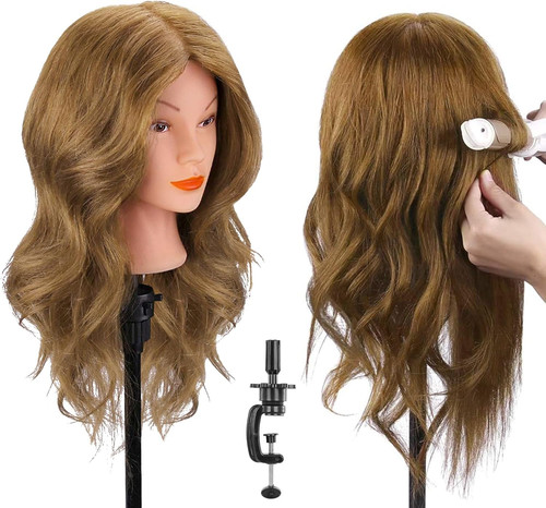 Real hair mannequin head - hair,