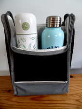 "BOTANICALDISCOVERY" INSULATED  FLASK, S. STEEL. "FAT FACE" WATER BOTTLE. BAG.