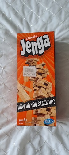 Classic jenga game from hasbro - jenga,