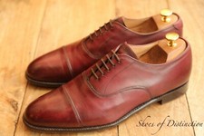 Joseph Cheaney Lime Burgundy Leather Oxford Shoes UK 8.5 F US 9.5 EU 42.5