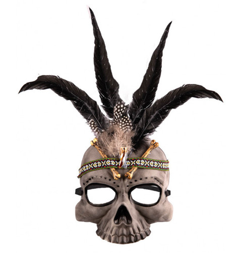 Voodoo witch doctor skull - skull, mask