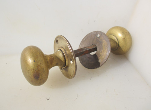 Early victorian brass door - early,