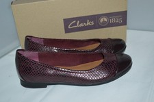 Clarks Atomic Haze Combi Leather Ballerina Flats UK Size 4 Slip-on RRP £70