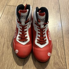 Sparco K-Pole Karting Boots Red Driving Go Kart Shoes UK Size 5.5 EU 39