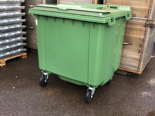 1100 litre wheelie bin - , plastic